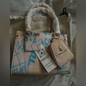 Tote & Carry Small 2PC Graffiti Tote Bag and Coin Purse